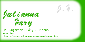 julianna hary business card